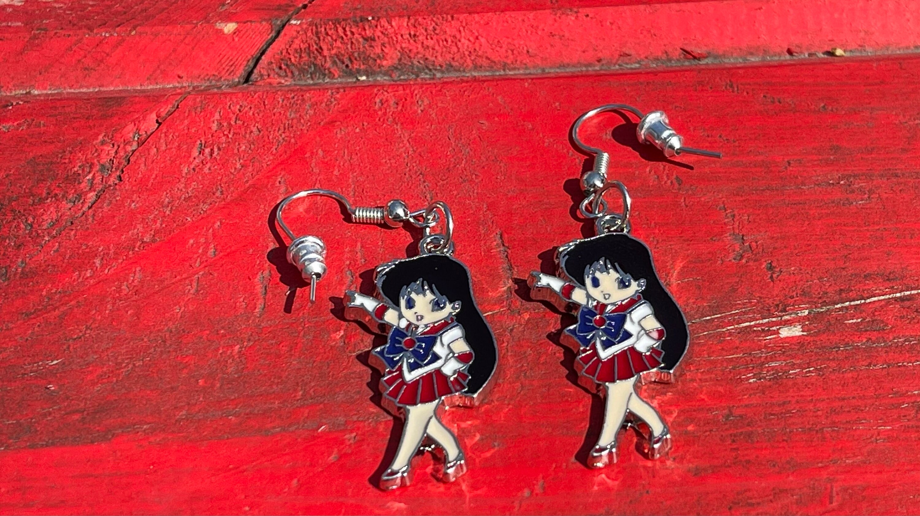 Anime Girl Earrings Etsy