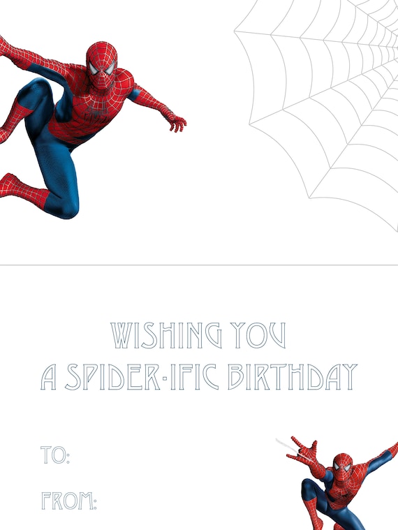 Spider Man Birthday Greetings