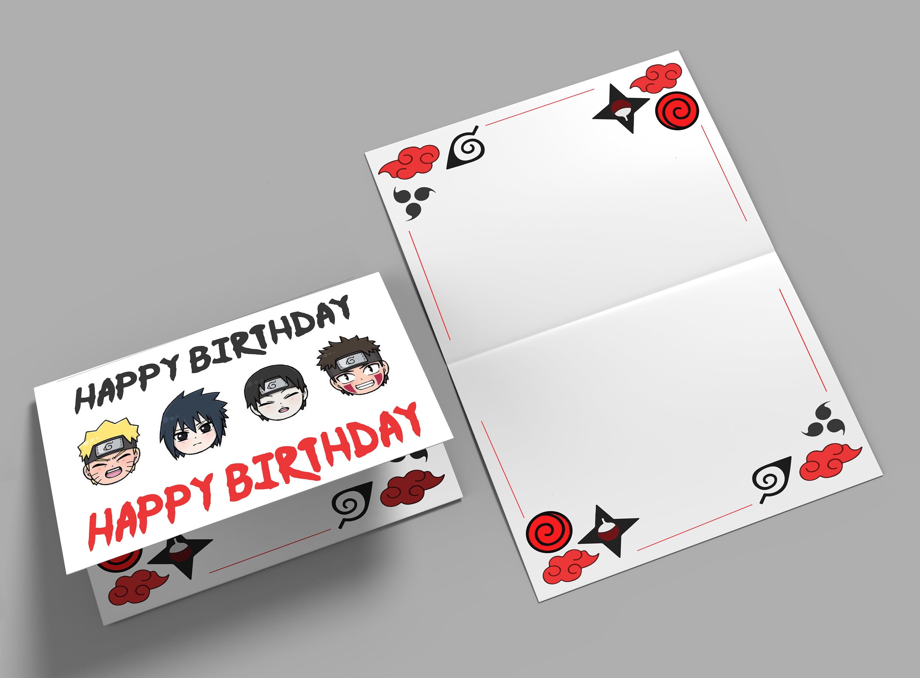 naruto birthday card png svg file instant download etsy singapore