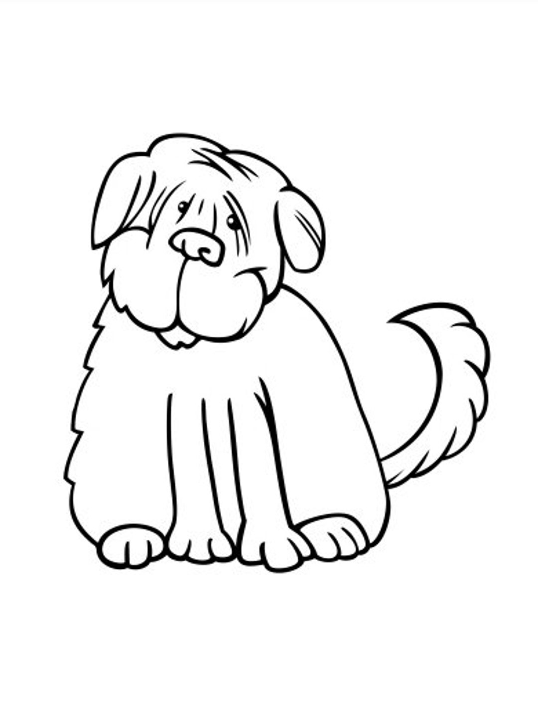 135 Dog Coloring Pages - Etsy