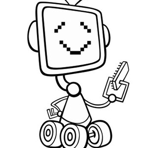 40 Robot coloring pages