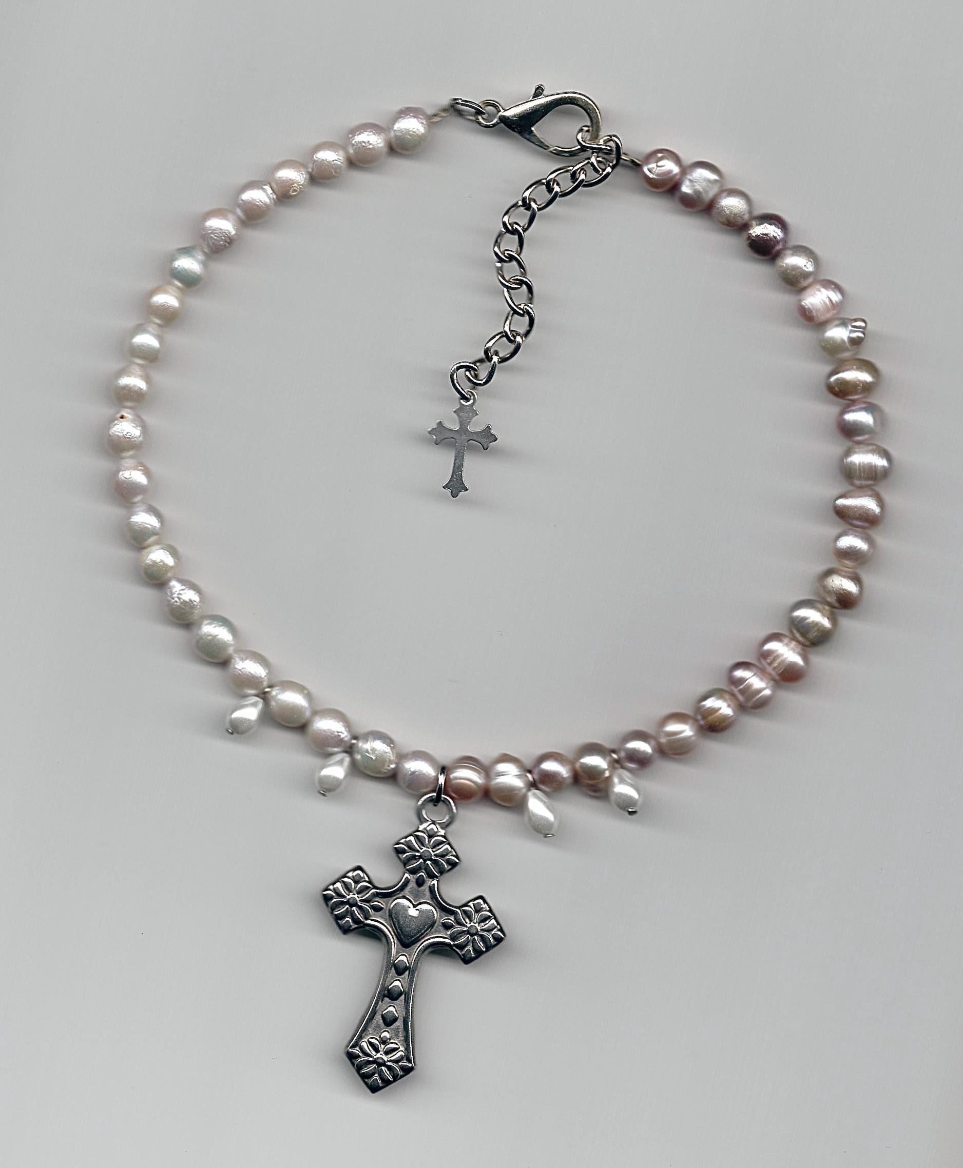 Rosemary Necklace - Handmade Beaded Freshwater Pearl