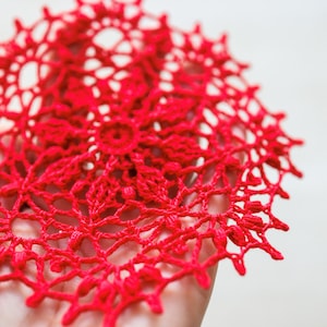 Tammy doily, crochet doily, designed by Olga Shalaeva, gull808, 15 cm, crochet decor, home decor, small gift, doily for sale, gift for her