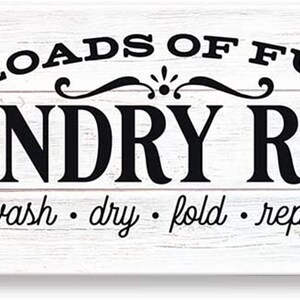 Kas Home Retro Waschraum Leinwand Wandkunst Land Stil Wäsche | Etsy