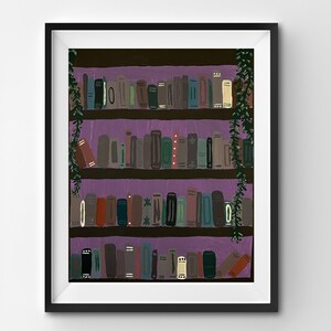 Hand Painted Acrylic Library Digital Art