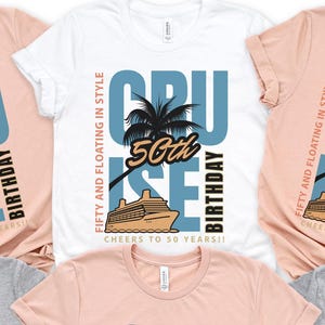 Birthday Cruise Shirt, 50th Birthday Cruise, Custom Bday Shirts, Family Cruise, Cruise Party Tee, Birthday Gift, Matching Group Shirt 2025