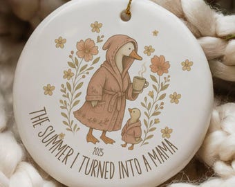 Custom New Mom Goose Ornament 2025: New Parent Keepsake