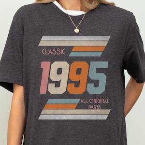 30. Geburtstag Shirt, 1995 Geburtstagsgeschenk, Retro 30. Geburtstag Tshirt, Geburtstagsjahr Nummer Shirt, Meilenstein Geburtstagsshirt für Frauen Männer
