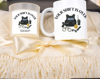 Police Retirement Gift, Personalized Police Officer Gift Box, Retired Cop Mug, Law Enforcement Retirement Gift, End of Watch Present