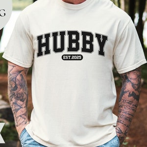 Customizable Honeymoon Shirt, Newly Married Shirt, Wife Hubby Est Shirt, Matching Couple Shirts, Wedding Gift, Matching Honeymoon Shirts
