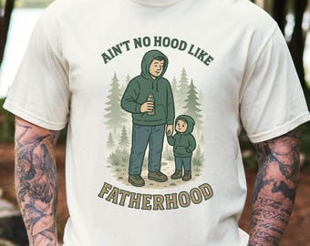 Funny Dad Shirt, Fatherhood Hiking Tee, Camping Dad Gift, Father's Day Gift for Him, Comfort Colors Dad Tee, Birthday Gift for Dad Him