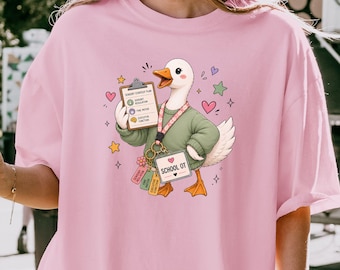 Camiseta de terapia ocupacional Goose, regalo para terapeuta ocupacional, camiseta para terapeuta pediátrico, equipo de terapia escolar, camiseta divertida para asistente de terapia.