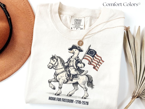 Funny Patriotic Goose Shirt, America 250th Anniversary Shirt, 1776-2026 USA Tee, Fourth of July Graphic T Shirt, Unisex Comfort Colors