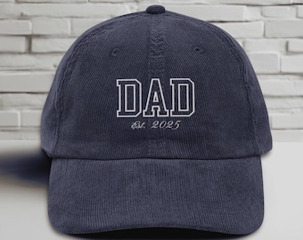 Gorra bordada personalizada para papá, regalo para el Día del Padre, anuncio de embarazo, regalo para el futuro papá, gorra para el Día del Padre, gorra de camionero moderna para papá.