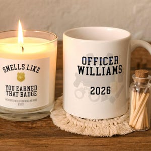 Police Graduation Gifts, Personalized Police Officer Mug, Gift for New Officer, Cop Graduation Gift Box, Academy Present, Police Promotion