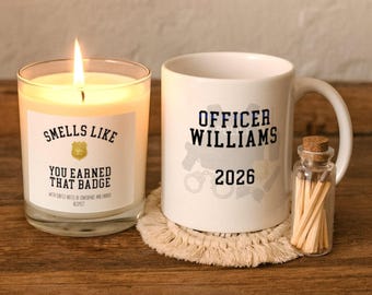 Police Graduation Gifts, Personalized Police Officer Mug, Gift for New Officer, Cop Graduation Gift Box, Academy Present, Police Promotion