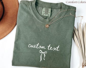Custom Text Shirt, Personalized Shirt, Custom Name Gift, Custom Message Tee, Gift for Her, Birthday Gift Idea, Custom Words Shirt