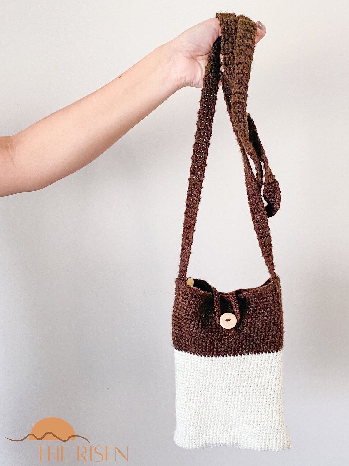 Crossbody Crochet Satchel Handmade Crossbody Bag Compact Etsy