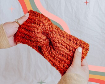 Warm-toned Handmade Crochet Headband | Winter Headband, Chunky Knit, Cozy Headwear