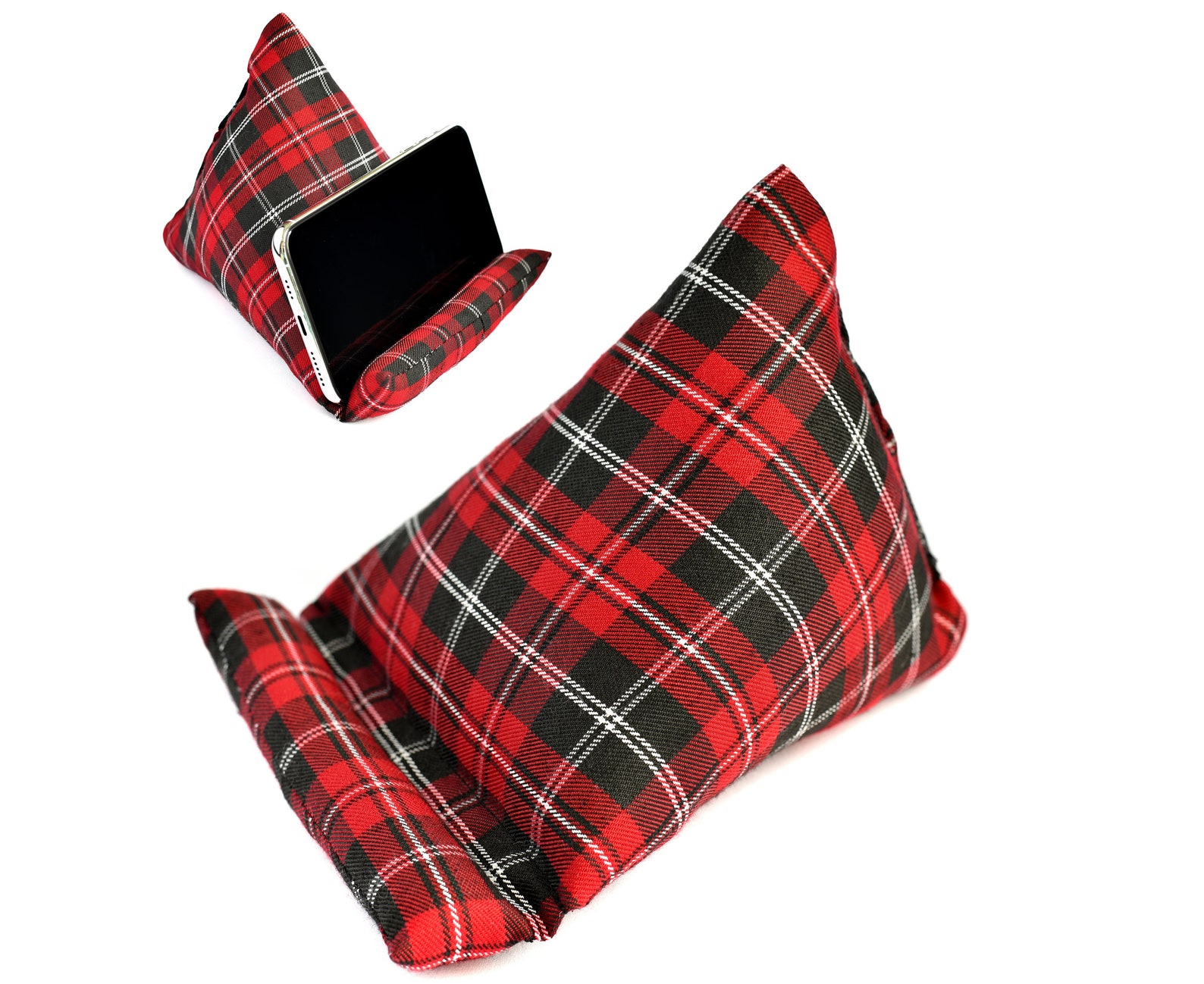 Handmade Phone Pillow Holder The Wedge Mobile Device Stand Etsy