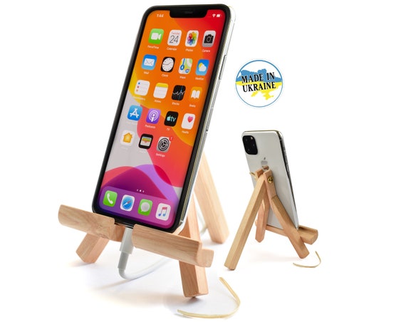 Adjustable Phone Holder, Cell Phone Holder, Phone Stand, Easy Storage,  Handmade Hardwood Picture Stand, iPad iPhone Stand -  Israel