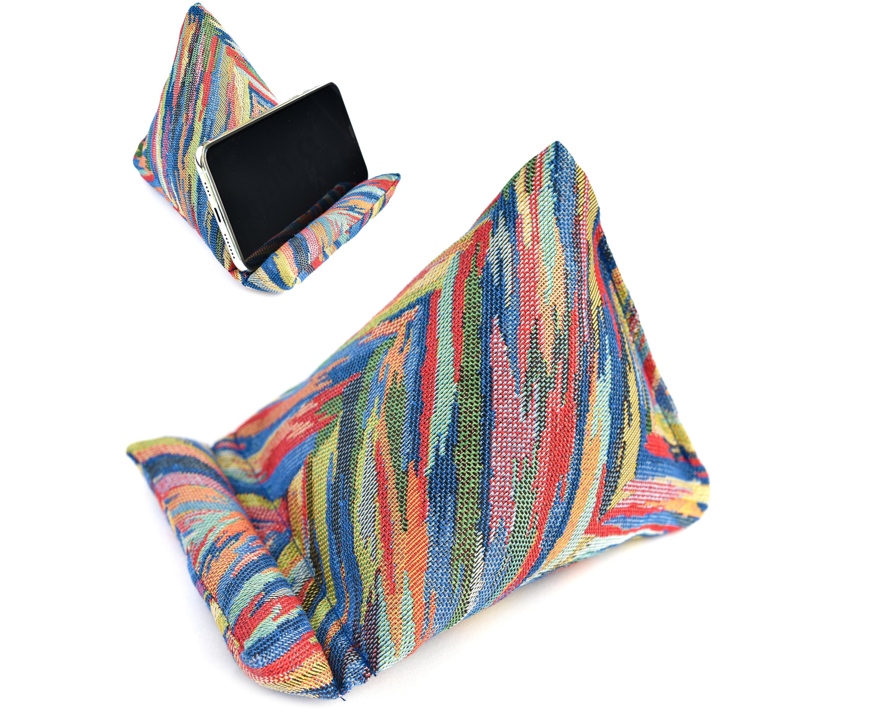 Handmade Phone Pillow Holder The Wedge Mobile Device Stand Etsy