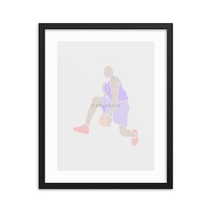 Vince Carter Slam Dunk - Grigio chiaro - Wall Art - Download digitale