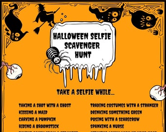 Scavenger Hunt Selfie Halloween - Etsy
