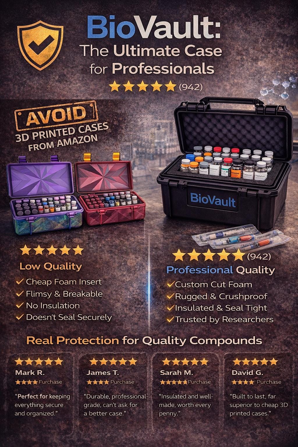 Peptide Storage Case: Biovault Vial Organizer - Etsy