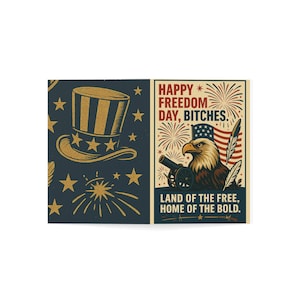 Jeu de cartes de voeux patriotiques, cartes de la fête de la liberté, invitations du 4 juillet, cartes de célébration américaines, voeux de la fête de l'indépendance