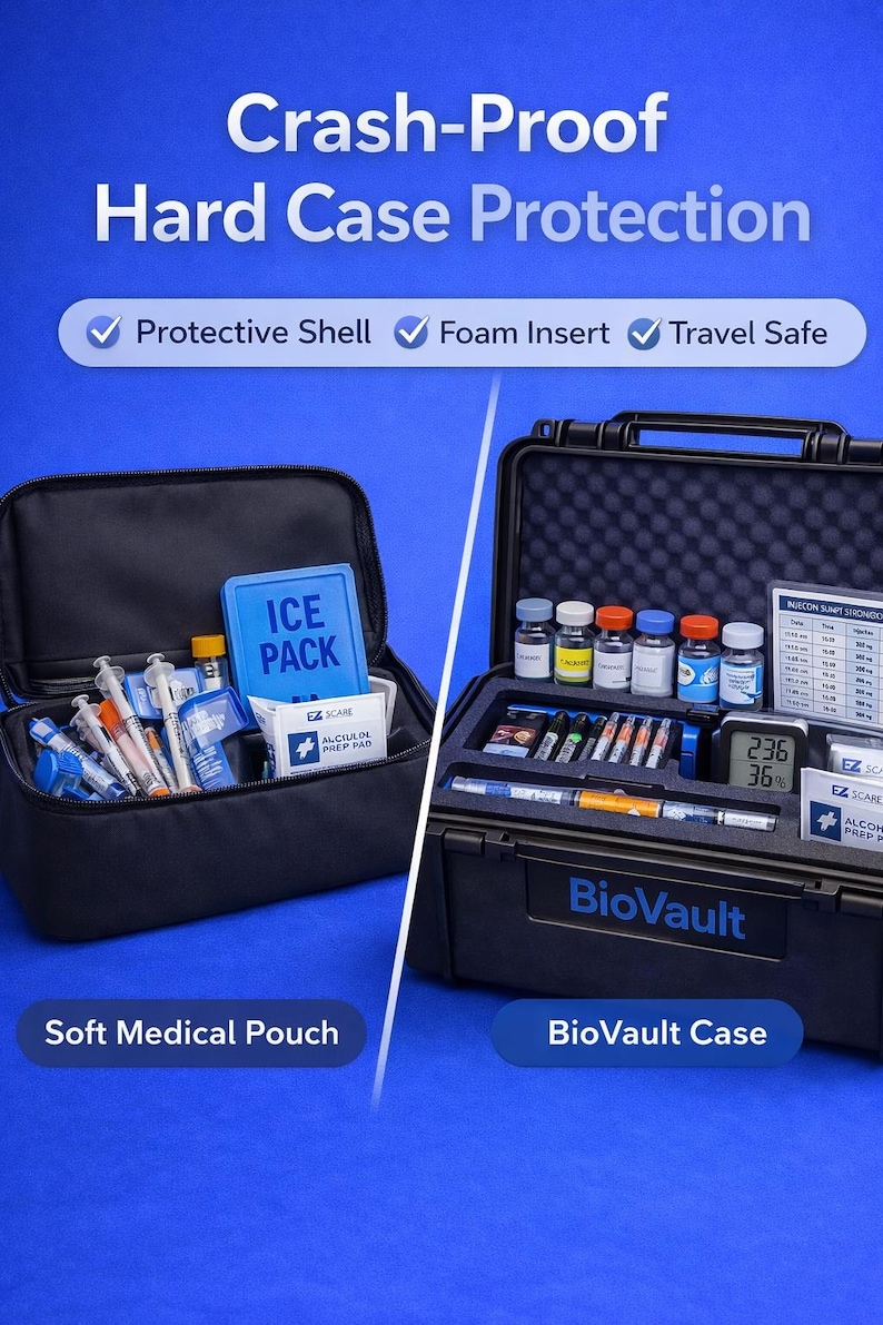 Injection Supply Organizer Case | Syringe & Vial Storage Box | Medical ...