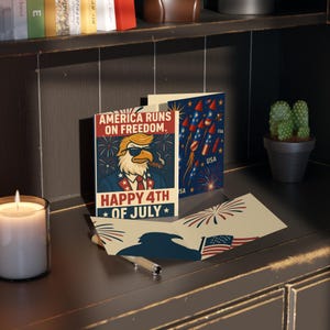 Cartes de voeux patriotiques, cartes du 4 juillet, cartes du jour de l'indépendance, cartes de la liberté, cartes de célébration des États-Unis
