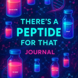 Daar is een peptide voor" | Afdrukbare peptidejournaaltracker | Optimalisatielogboek | Dagelijkse protocol- en wellnessplanner