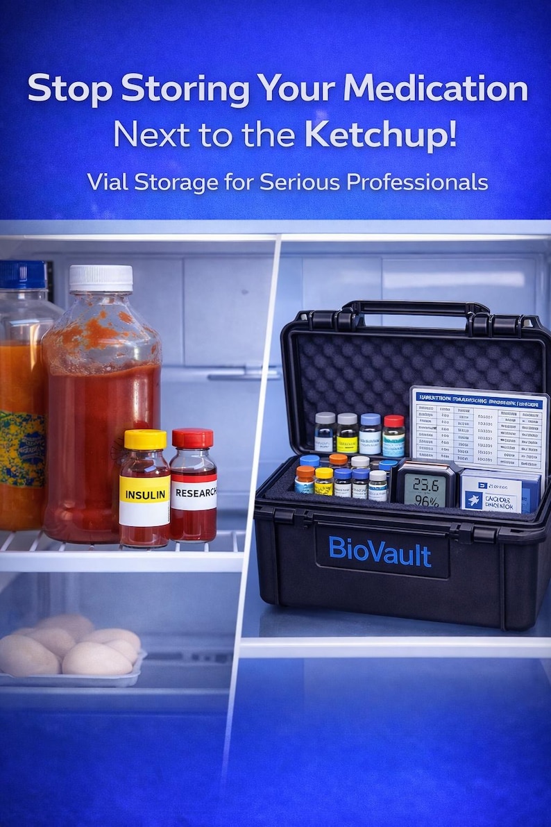 Injection Supply Organizer Case | Syringe & Vial Storage Box | Medical ...