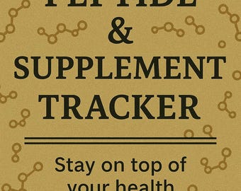 Peptide Journal Log – Printable Peptide Tracker for Peptides and Healthy Lifestyle