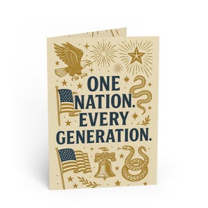 Patriotic Greeting Cards for Celebration, 4th of July Cards, Independence Day Cards, Festive Occasion Cards, Message Cards