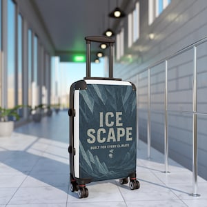 Custom Travel Suitcase - Ice Scape Design, Perfect Gift for Travelers, Durable Luggage for Adventures, Unique Vacation Storage