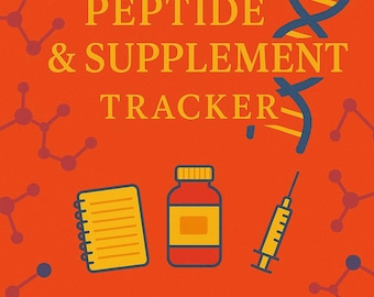 Peptide Journal Log – Printable Peptide Tracker for Peptides and Healthy Lifestyle