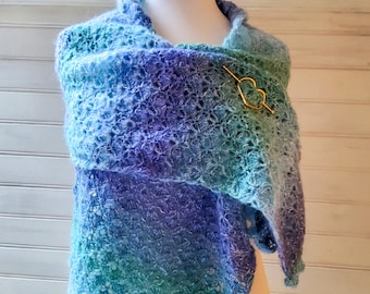 Estola de ganchillo - Para mujeres o adolescentes - Para bodas, ceremonias o para abrigarse