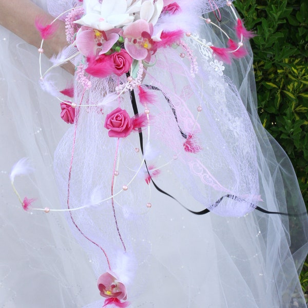 Bouquet de mariée en fleurs artificielles (Création Once Upon A Time !) - Mariage