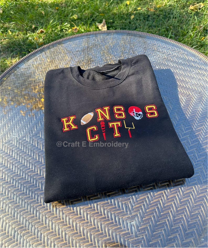 Kansas City Football Icons Embroidered Crewneck Sweatshirt image 6