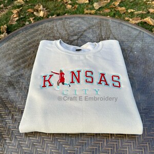 Kansas City Soccer 6 Embroidered Crewneck Sweatshirt image 1