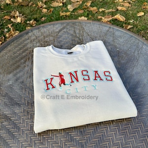 Kansas City Soccer 6 Embroidered Crewneck Sweatshirt image 4