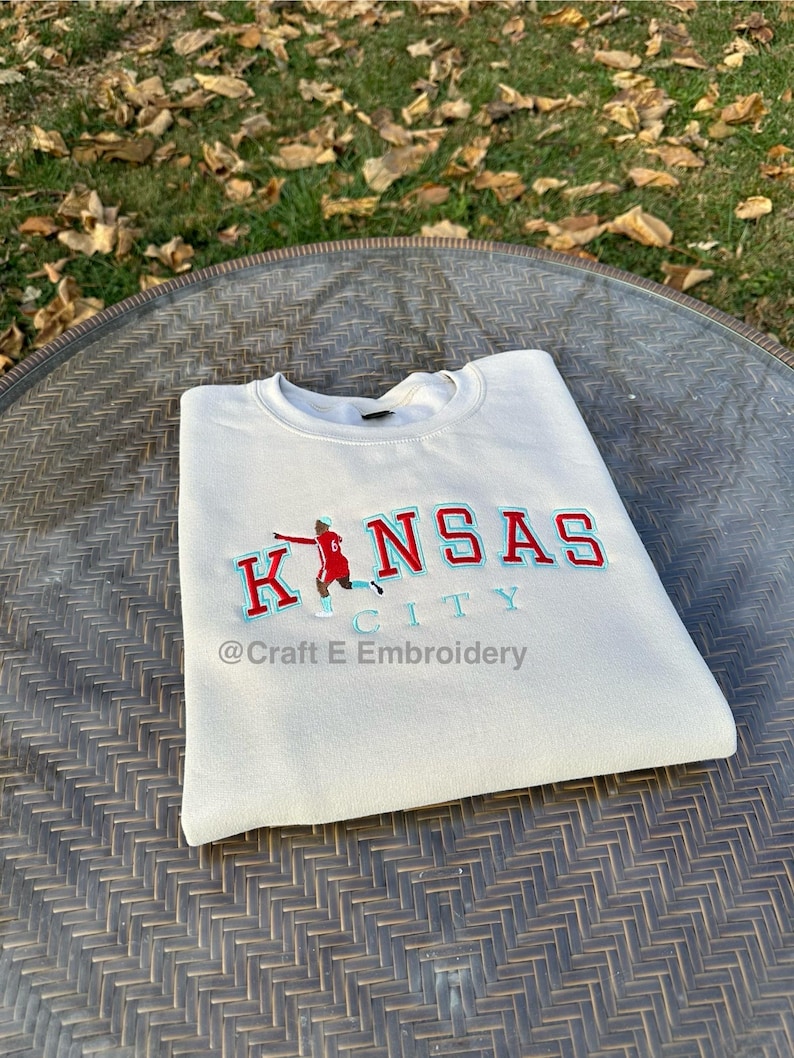 Kansas City Soccer 6 Embroidered Crewneck Sweatshirt image 4