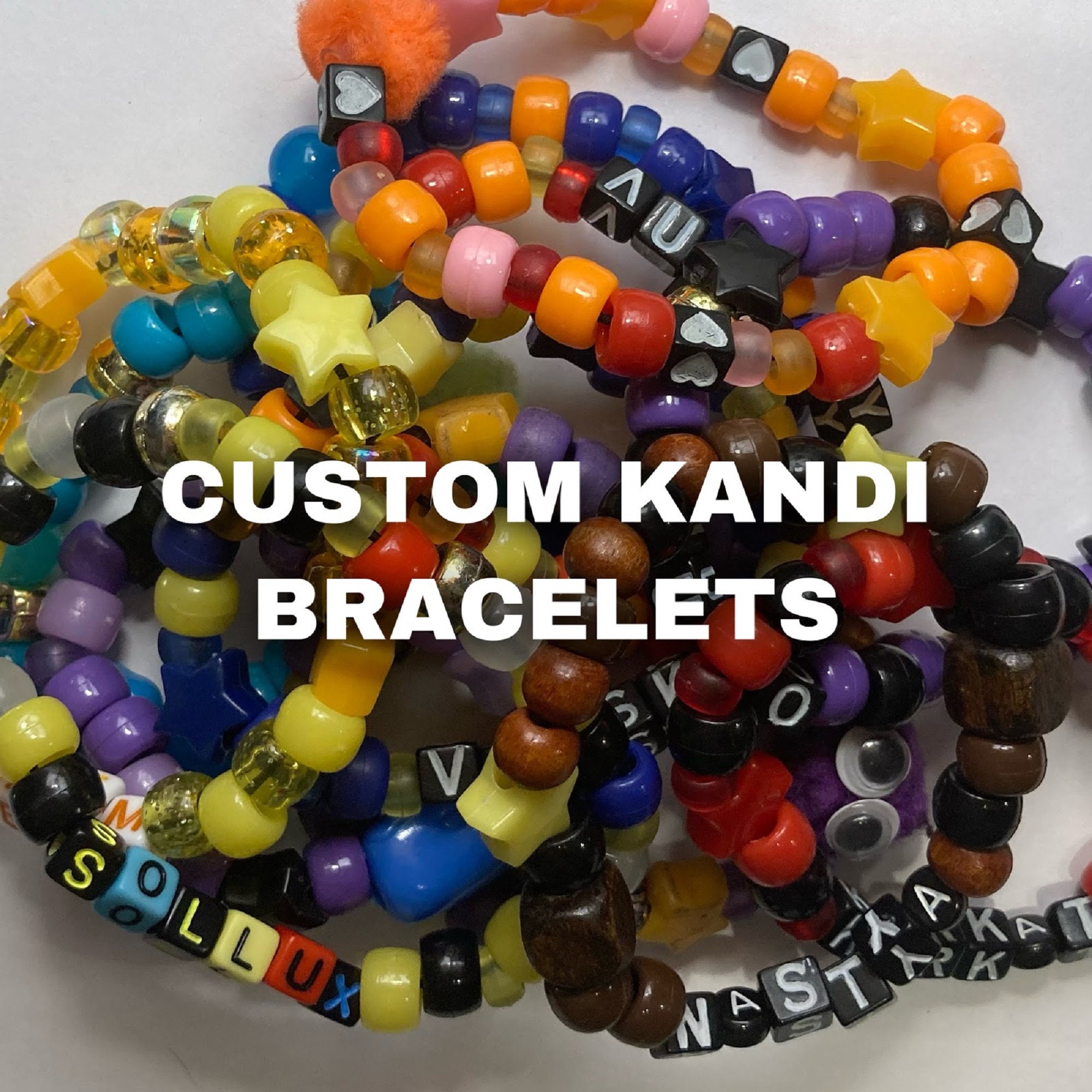 Custom kandi bracelets Etsy