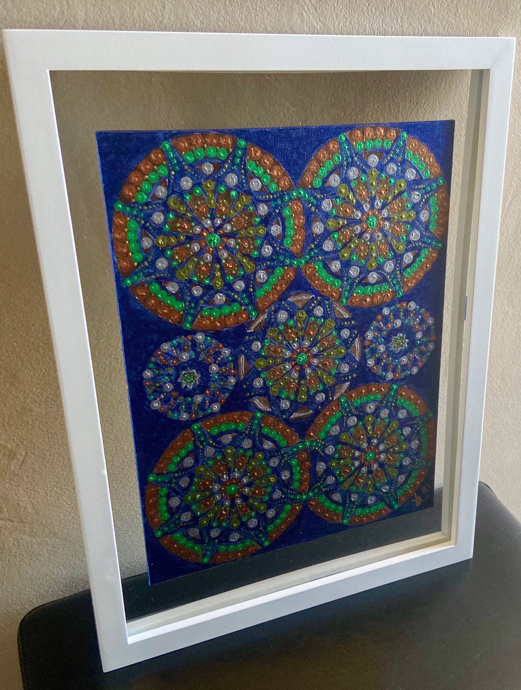 Magic Pinwheel Mandala Unique Original Handcrafted Wall Art | Etsy