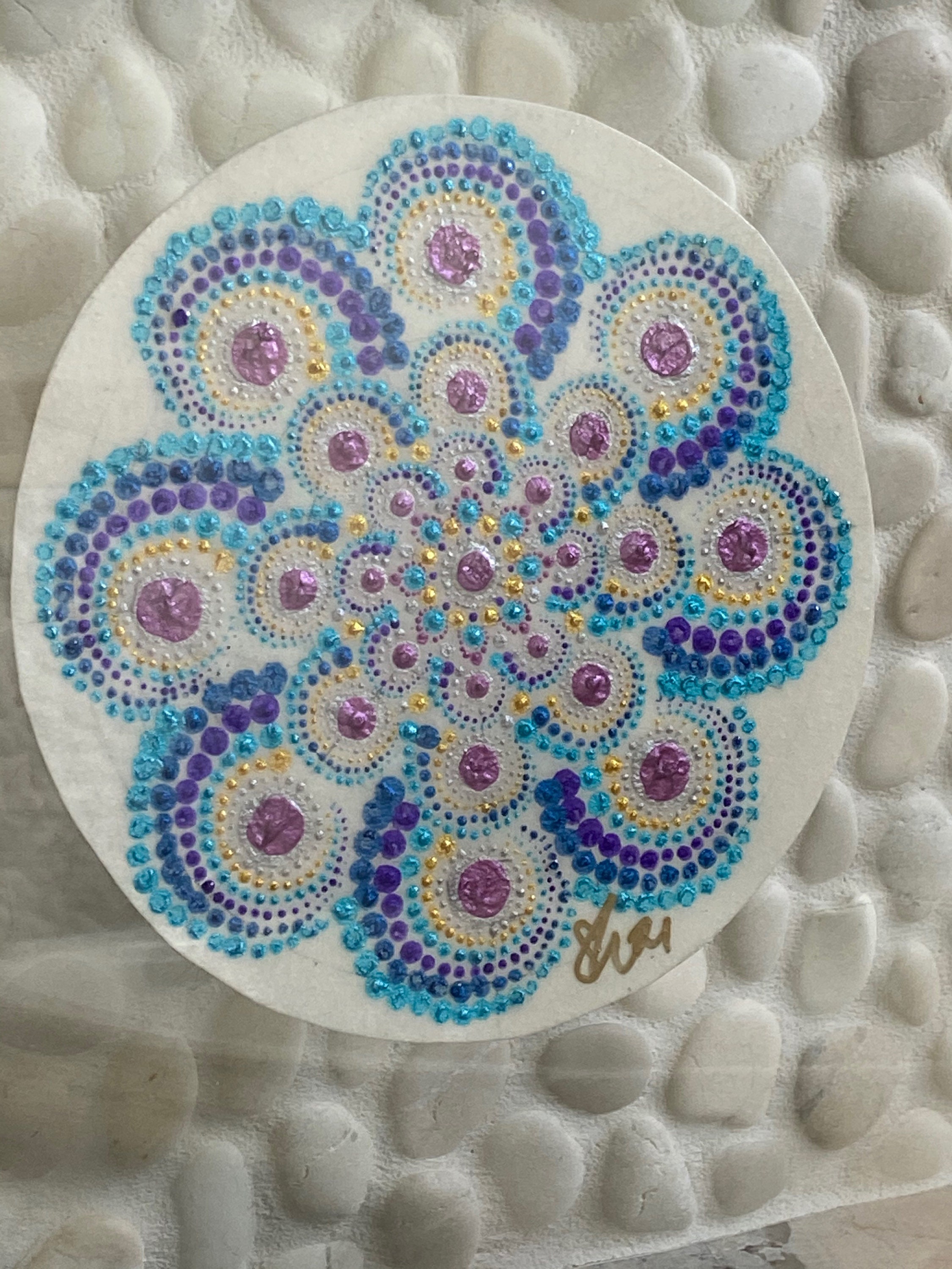 Seeglas Regenbogenvögel Wanddekoration - Handgefertigte Küstenkunst