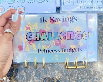 1k Savings Challenge Booklet | 25 Day Challenge | 25 Week Challenge | Full Size Cash Envelopes | Budget Starter Kit | Low Budget