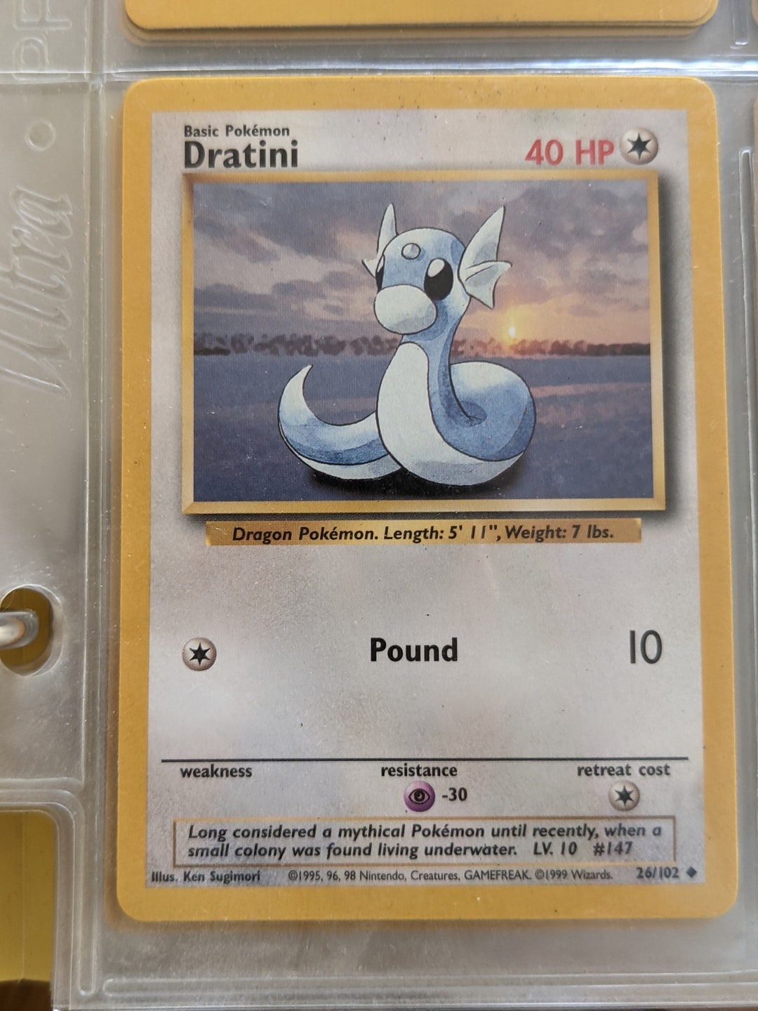 1999 Dratini Pokemon Card - Etsy
