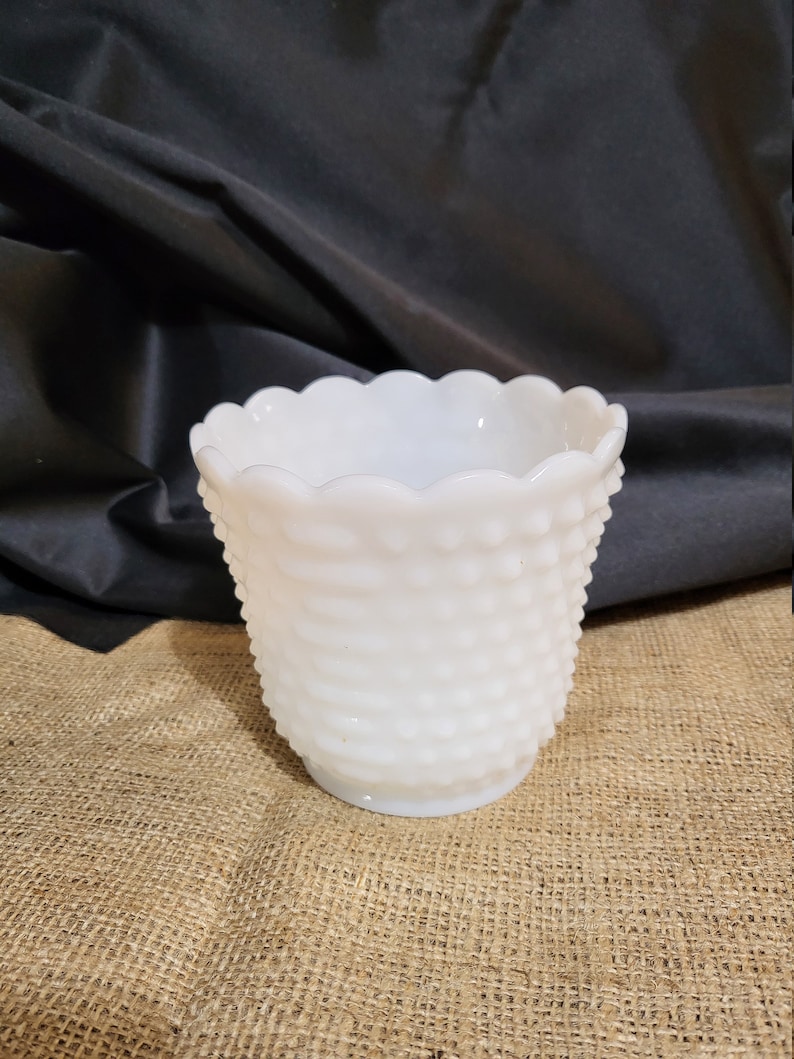 Vintage Fire King Milk Glass Bowl Etsy